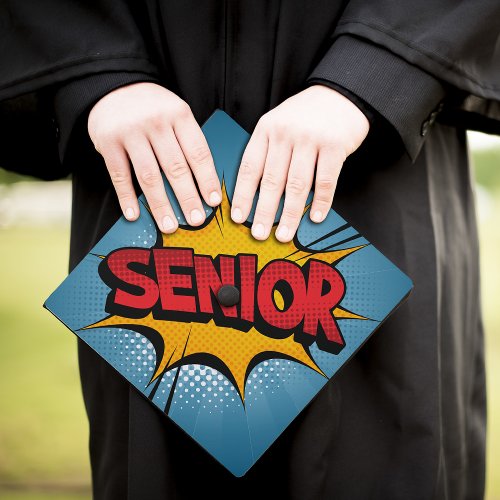 Super Hero Senior Graduation Cap Topper