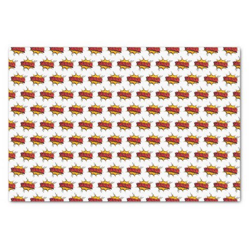 Super Hero Senior White Tissue Paper