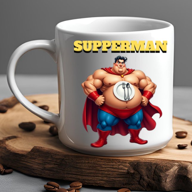 Super Hero SUPPERMAN Funny Office Gift Coffee Mug (Creator Uploaded)