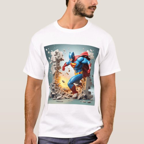 Super hero t shirt design 