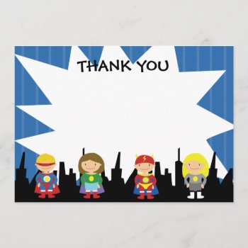 Super Hero Thank You Notes by SugarPlumPaperie at Zazzle