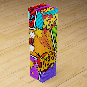 super hero wine box