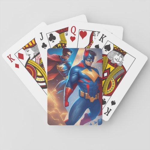 Super hero with new Super hero Playing Cards