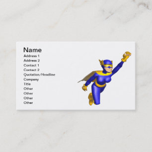 Super Hero Woman Business Card