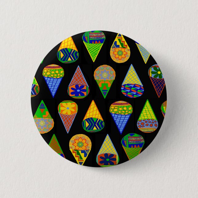 Super Heroes Ice Cream Cones Button (Front)
