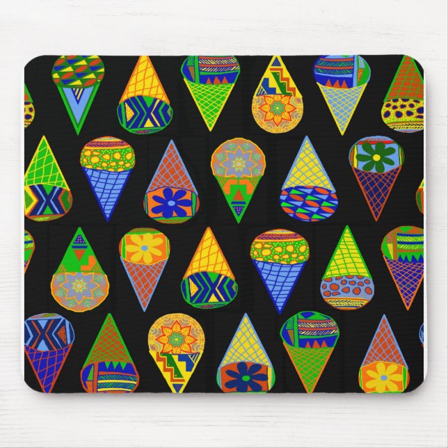 Super Heroes Ice Cream Cones Mouse Pad (Front)