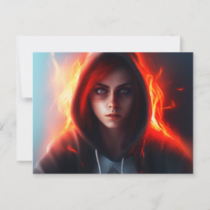 Super Heros Daughter Postcard