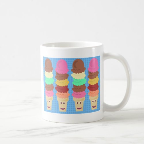 Super High Cute Ice Cream Cones Coffee Mug
