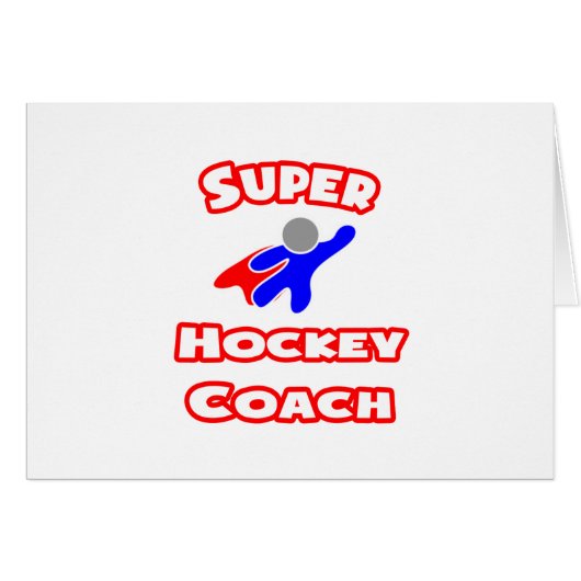 Super Hockey Coach Cards (Front Horizontal)