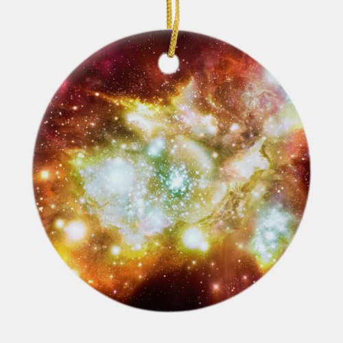 Super Hot and Bright Lynx Arc Star Cluster Ceramic Ornament