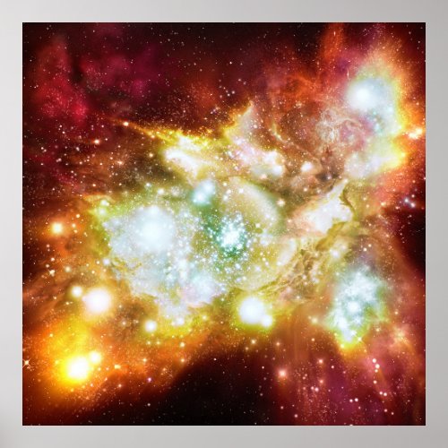 Super Hot and Bright Lynx Arc Star Cluster Poster