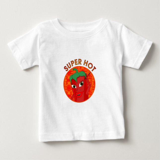 Super Hot Pepper Diva Baby T-Shirt (Front)