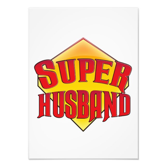 Super Husband Photo Print (Front)