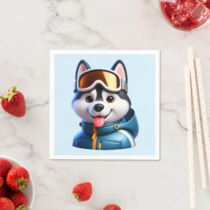 Super Husky Adventurer Napkins