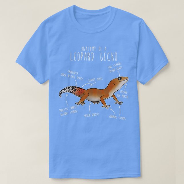 Super Hypo Tangerine Leopard Gecko Lizard Reptile  T-Shirt (Design Front)