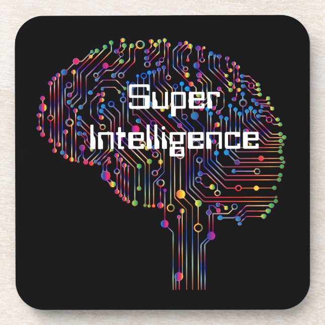 Super Intelligence Technology Beverage Coaster (Front)
