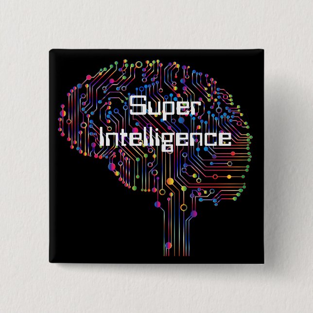 Super Intelligence Technology Button (Front)