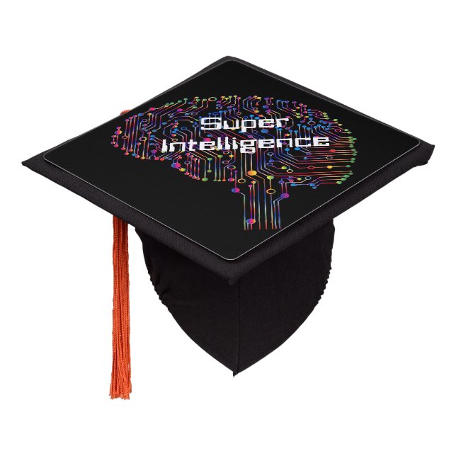 Super Intelligence Technology Graduation Cap Topper (Angled)