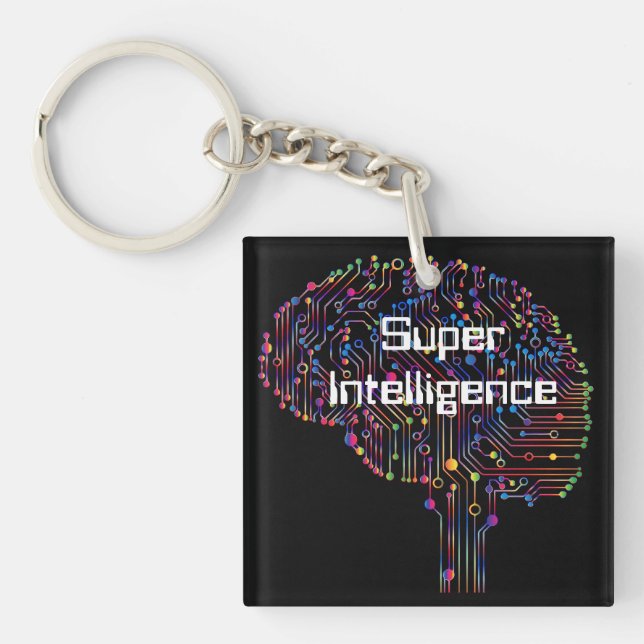 Super Intelligence Technology Keychain (Front)