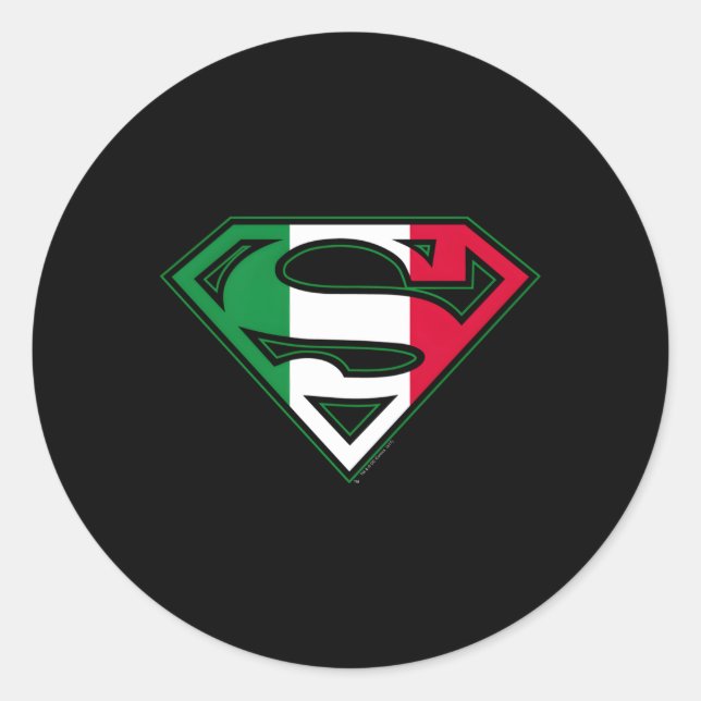 Super Italian Shield Classic Round Sticker (Front)