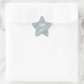 Super Job Blue and Silver White Star Stickers (Bag)