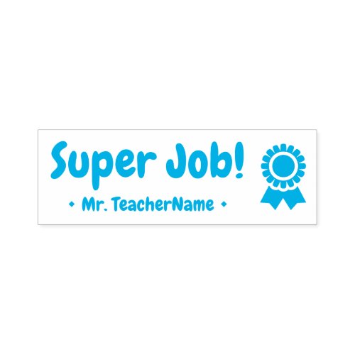 Super Job Educator Rubber Stamp