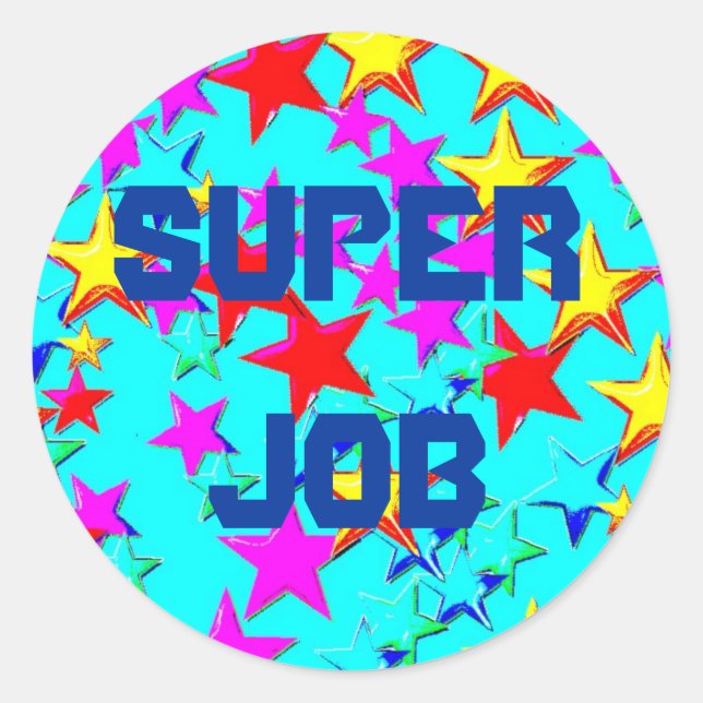 Super Job Star Sticker (Front)