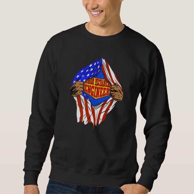Super Junior Mechanical Engineer Hero Job Sweatshirt (Front)