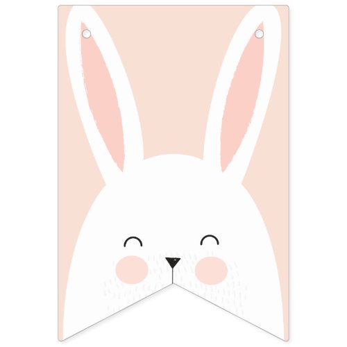 Super Kawaii Cute Easter Bunny Bunting Flags