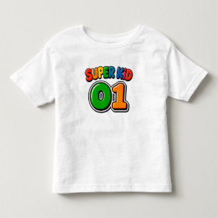 Super Kid 01 Colorful Bubble Letters Toddler T-shirt
