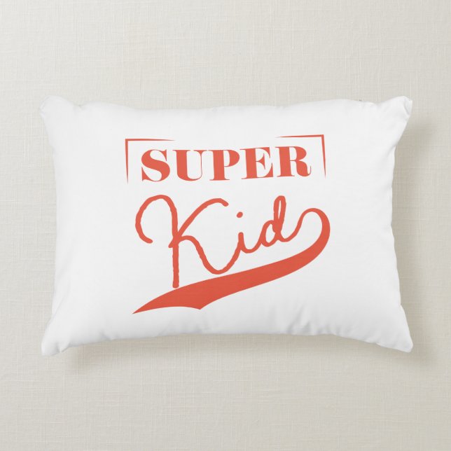 Super Kid Accent Pillow (Front)