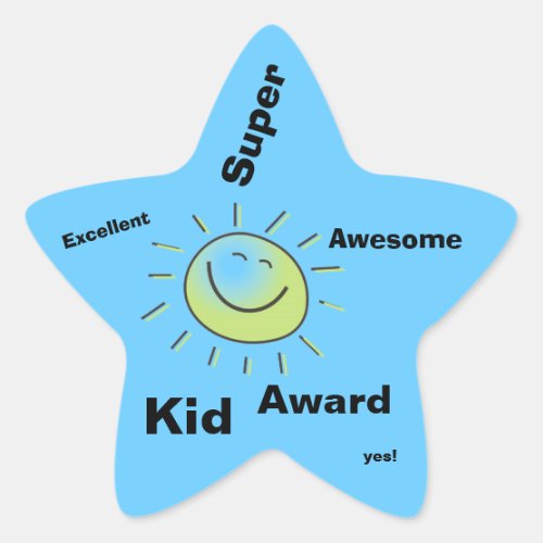 Super Kid Award Stickers