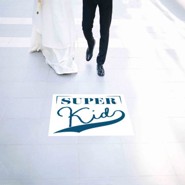 Super Kid Floor Decals (Wedding)