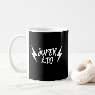 Super Kid Lightning Bolt White Super Mug