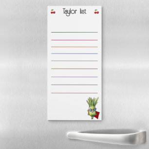 Super Leek Grocery Shopping List Magnetic Notepad