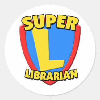 Super Librarian Classic Round Sticker
