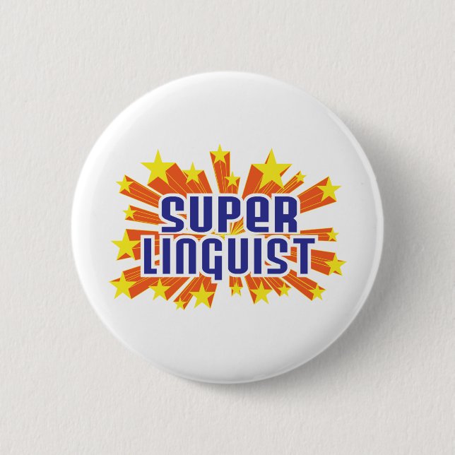 Super Linguist Button (Front)