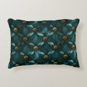 Super Luxe Teal & Gold  Accent Pillow
