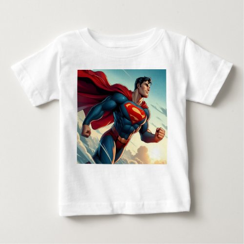 Super Man Baby Fine Jersey T_Shirt