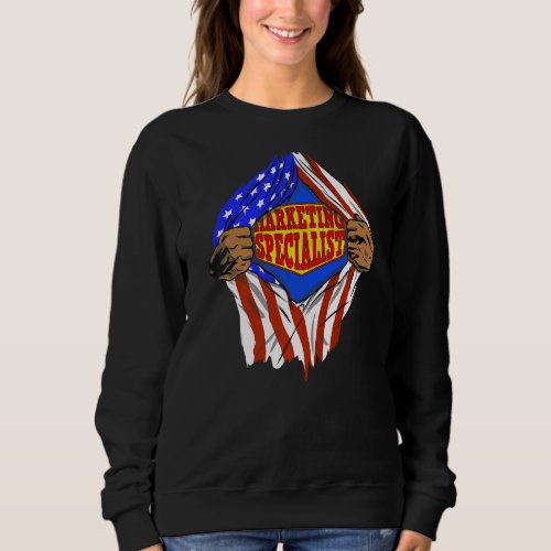 Super Marketing Specialist Hero Job Sweatshirt
