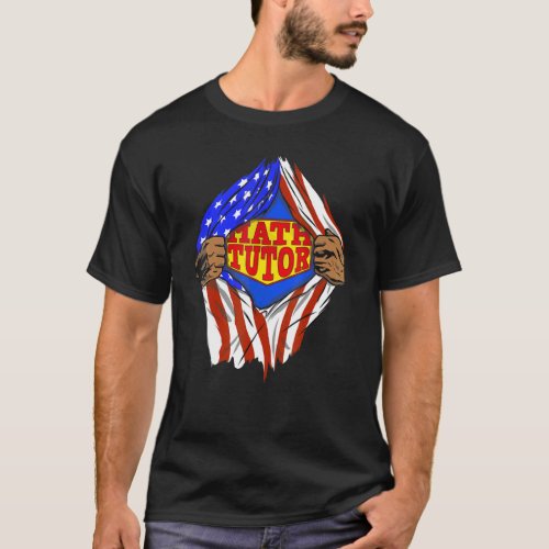 Super Math Tutor Hero Job T_Shirt