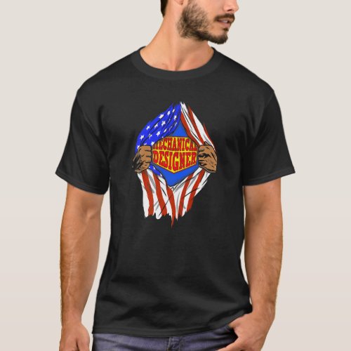 Super Mechanical Designer Hero Job T_Shirt