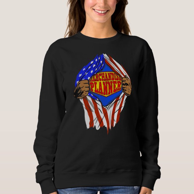 Super Merchandise Planner Hero Job Sweatshirt (Front)
