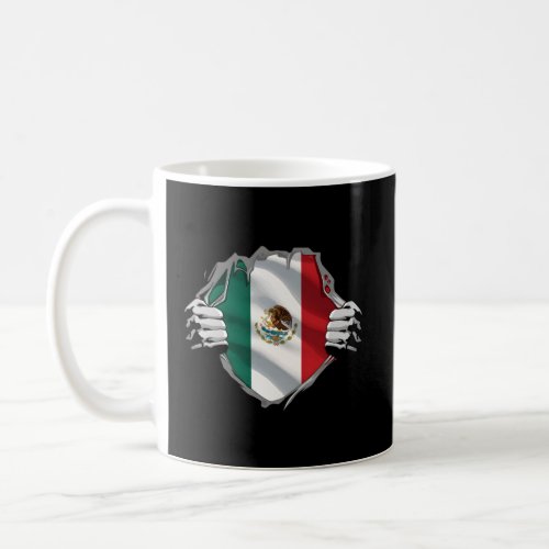 Super Mexican Heritage Proud Mexico Roots Flag Coffee Mug