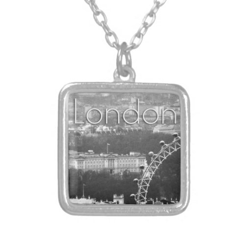 Super Millennium Wheel London Silver Plated Necklace