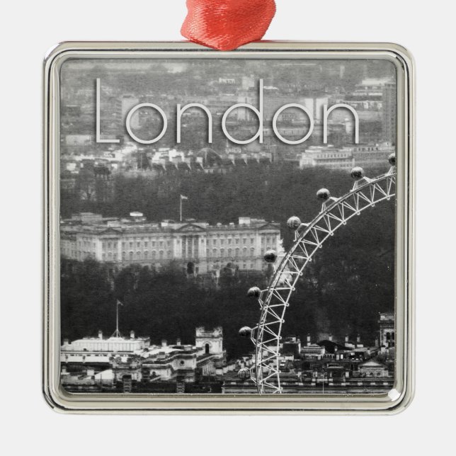 Super! Millennium Wheel" Metal Ornament (Front)