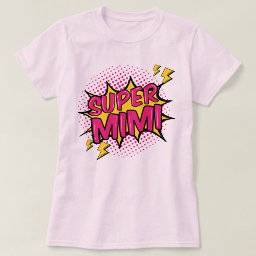 Super Mimi Comic Superhero T-Shirt