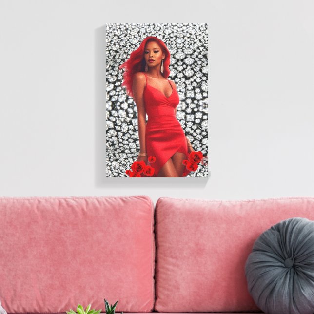 Super Model Canvas Print (Insitu(LivingRoom))