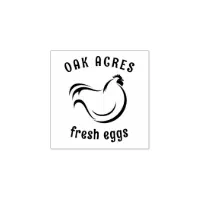 Fresh Eggs Your Name Chicken Hens Egg Stamp