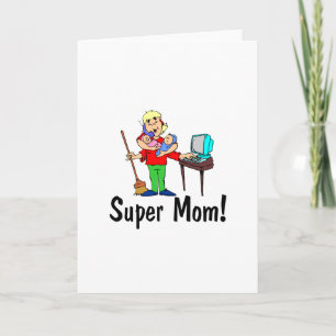 Super Mom (4 Arms) Holiday Card